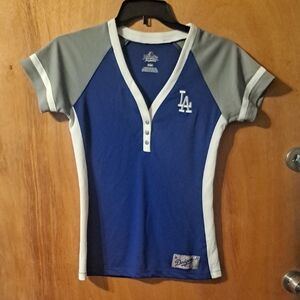Womens Dodger Blue and Gray Women's Jersey Size Medium